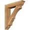 Ekena Millwork Balboa Traditional Rough Sawn Bracket w/ Offset Brace, Western Red Cedar, 8"W x 36"D x 40"H BKT0806X36X40BOA01RWR - alternate 1